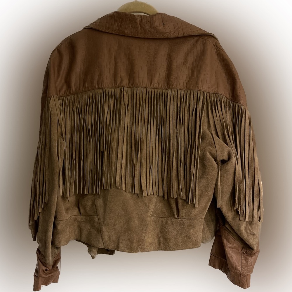 SALE ✨ Any 2 Items, 20% Off ✨ G Lii Vintage Tan Leather and Suede Bomber